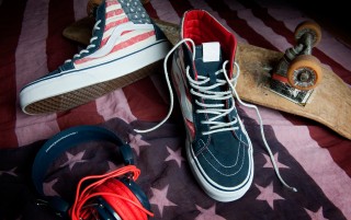 Sk8 Hi American Flag