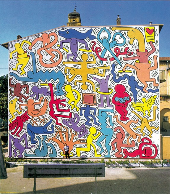 Risultati immagini per tuttomondo a pisa keith haring