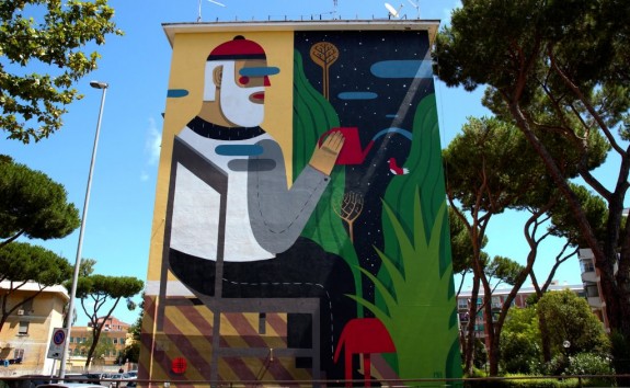 The Blind Wall, Agostino Iacurci, Sanba 2014 