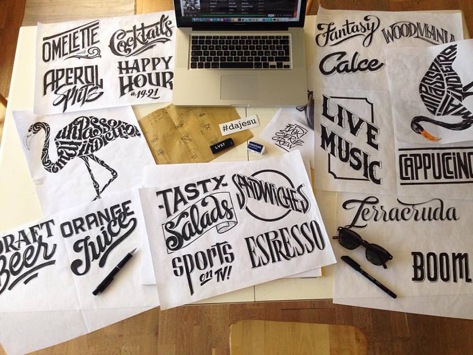 Workshop di Calligrammi Lettering con Daniele Tozzi