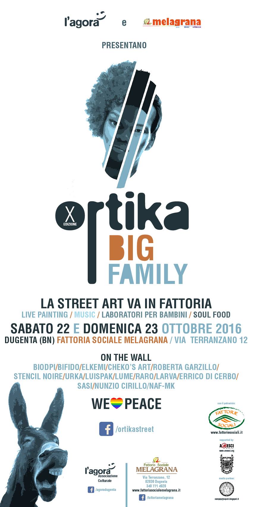 Ortika Big Family | La street art va in fattoria