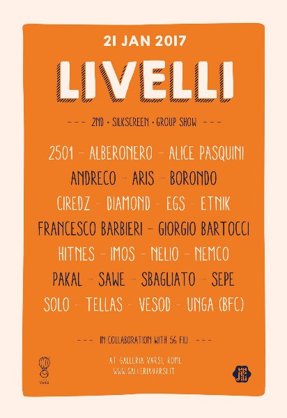 LIVELLI – 2nd Group Show Silkscreen