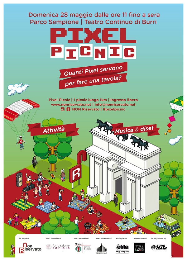 Pixel-Picnic, un picnic lungo un chilometro