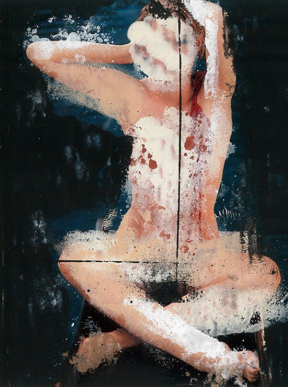 Marco Rea, Untitled – pittura spray su immagine fotografica