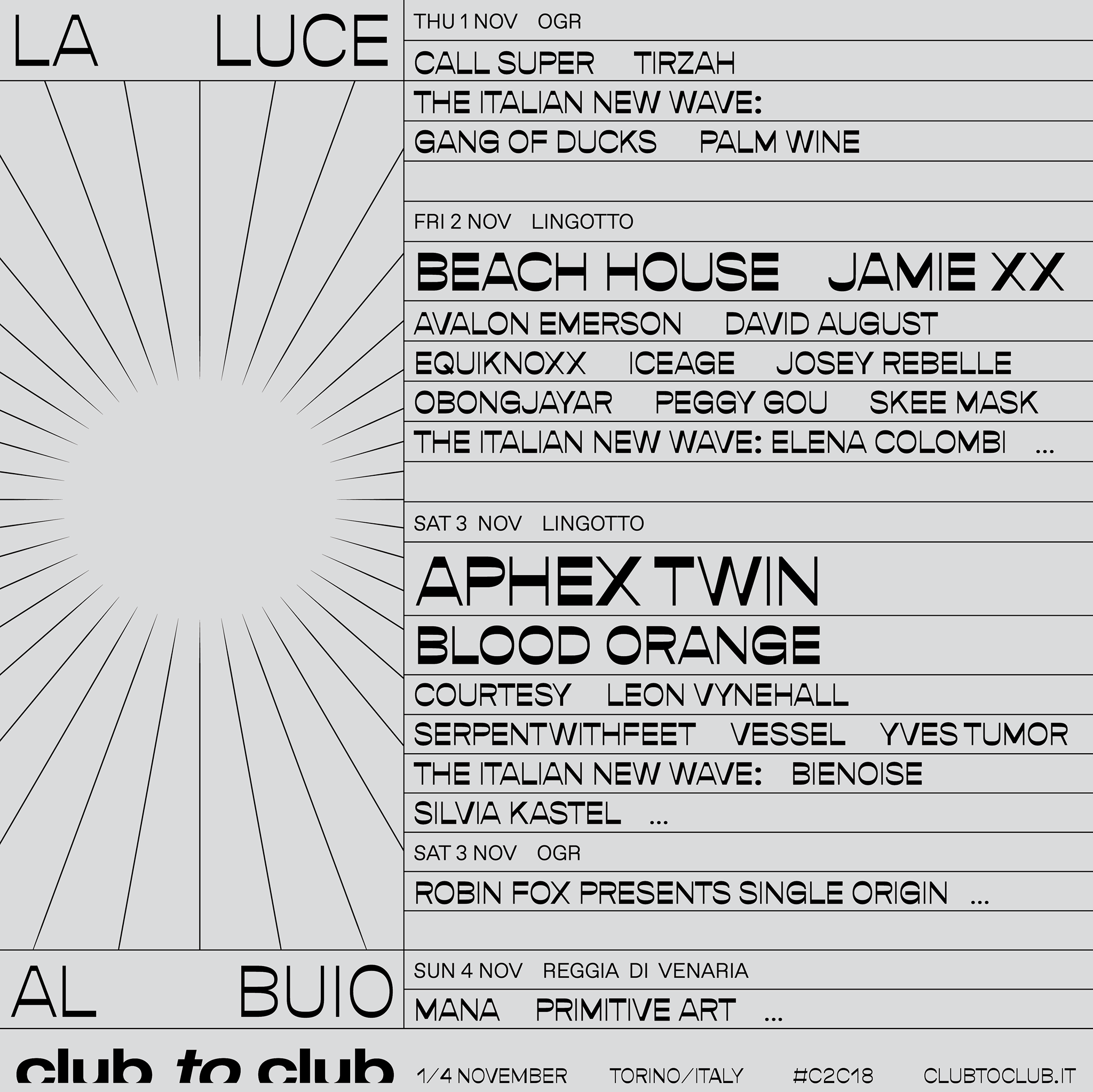 Club To Club Festival 2018 – La luce al buio