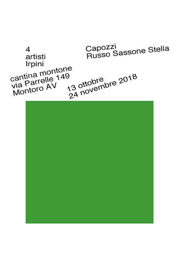 4 artisti irpini | Capozzi – Russo – Sassone – Stella alla Cantina Montone